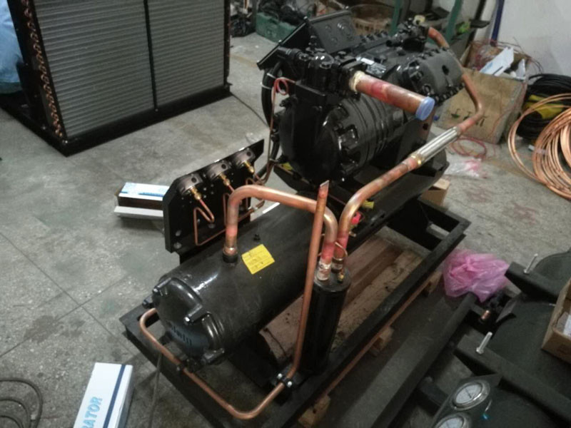 5HP High Temperature Water Cooled Condensing Unit With Scoll And Tube Condenser