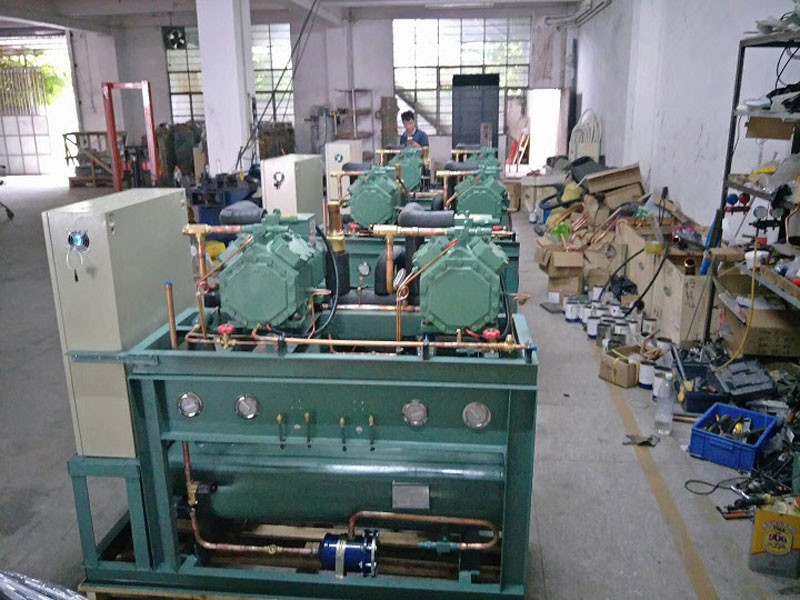100HP Cold Storage Screw Compressor Unit , Refrigeration Screw Compressor