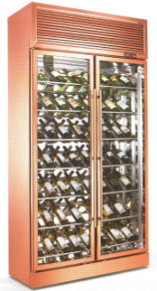 Custom Size Glass Display Showcase / Wine Beverage Cooler For Supermarket