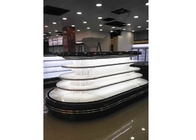 Commercial Large Glass Display Showcase / Island Display Freezer 2000 * 1080 * 900