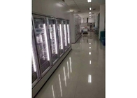 Transparent Glass Door Cold Freezer Room For Vegetable And Fruit Food Storage