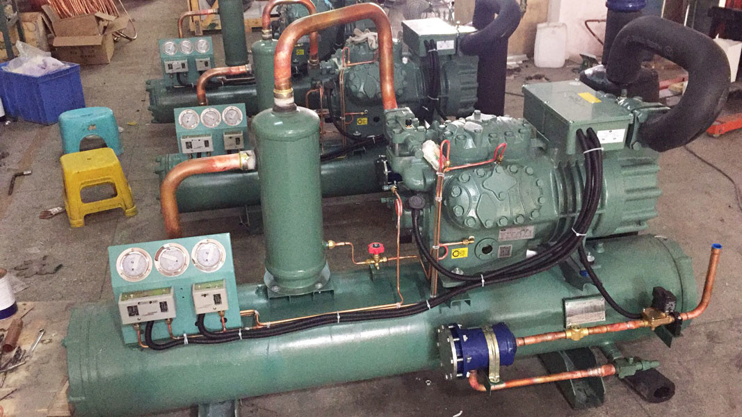  Water Cooled Compressor Refrigeration Unit Low Energy Consumption