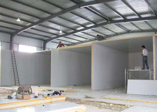 Restaurant Commercial Cool Storage Room With Compressor / Cold Room Construction